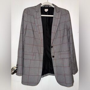 a new day Gray Sport Coat with Windowpane Check